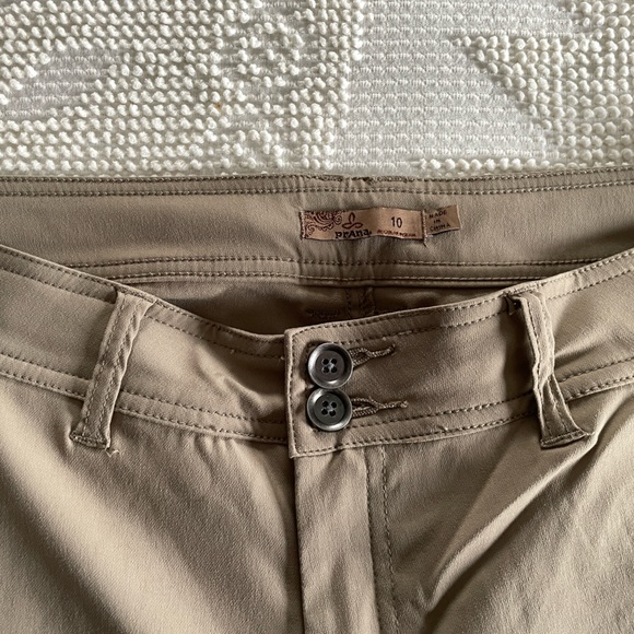 Prana Halle Hiking Convertible Pant in Tan (Regular Inseam) - Picture 4 of 9